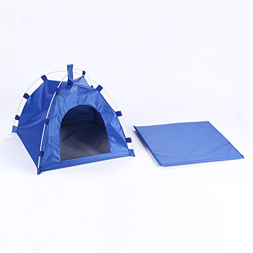 xihan123 Tipi para Perros Encantador Tipi para Gatos Acogedor Casetas Perros Tela para Mantenga Siempre La Ventilación Nido Propio De La Mascota Fresco En Verano Blue