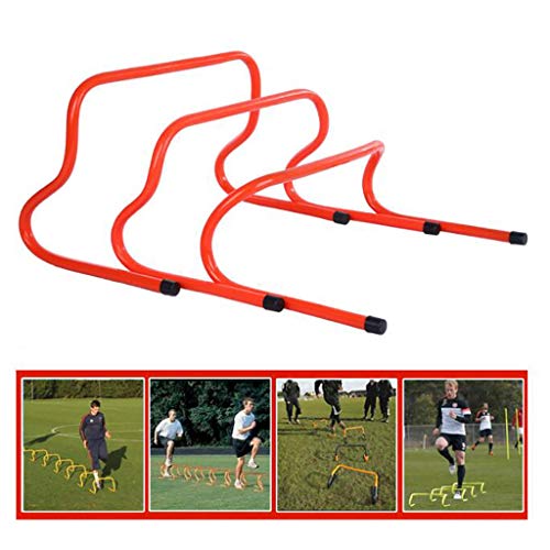 Xin Obstáculos Agilidad 15cm, Agilidad Entrenamiento de la Aptitud de Alta Planas Vallas Set Pack de 5, Vallas de Entrenamiento for fútbol, ​​Deportes del Perro y más (Color : A)