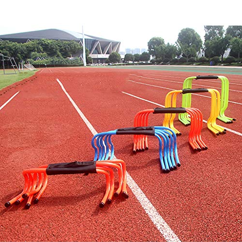 Xin Obstáculos Agilidad 15cm, Agilidad Entrenamiento de la Aptitud de Alta Planas Vallas Set Pack de 5, Vallas de Entrenamiento for fútbol, ​​Deportes del Perro y más (Color : A)