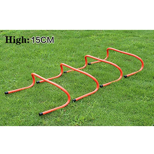 Xin Obstáculos Agilidad 15cm, Agilidad Entrenamiento de la Aptitud de Alta Planas Vallas Set Pack de 5, Vallas de Entrenamiento for fútbol, ​​Deportes del Perro y más (Color : A)