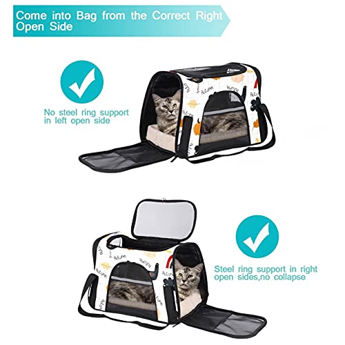 Xingruyun Transportín Perro Gato Nubes de Calabaza de Pollo Bolsa de Transporte Plegable para Mascotas Transpirable Portador de Viaje para Perro y Gato 43x26x30 cm