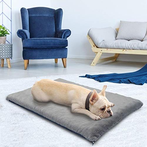 xishuashua Cama De Espuma Viscoelástica para Perros | Colchón Ortopédico De Felpa, Cama para Articulaciones Terapéuticas Y Alivio Muscular, Funda De Cama Extraíble Y Lavable