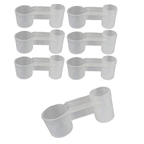 Xiuyer Bebedero Pollos Automatico, 20pcs Plástico Comedero Agua Pájaros Bebedero Pájaros Taza Alimentación Taza Comedero Palomas para Loros Animales