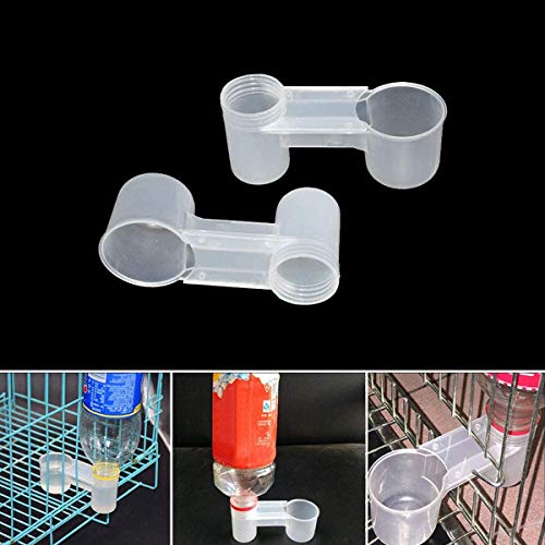 Xiuyer Bebedero Pollos Automatico, 20pcs Plástico Comedero Agua Pájaros Bebedero Pájaros Taza Alimentación Taza Comedero Palomas para Loros Animales