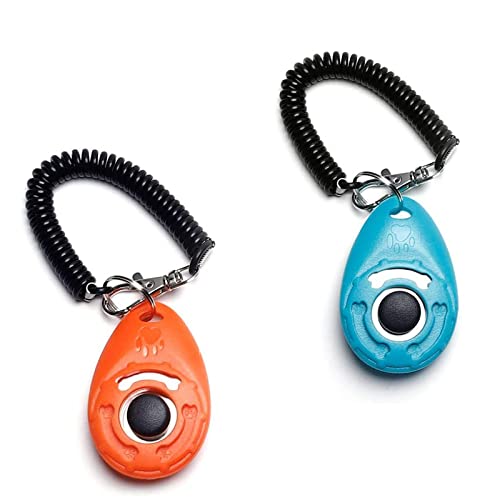 XMCYHH Clicker con Correa Adiestramiento Perros Clicker Entrenamiento De Mascotas con Clicker Clicker Entrenamiento Perros Herramienta De Entrenamiento Eficaz sobre El Comportamiento De Las Mascotas