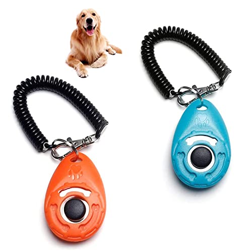 XMCYHH Clicker con Correa Adiestramiento Perros Clicker Entrenamiento De Mascotas con Clicker Clicker Entrenamiento Perros Herramienta De Entrenamiento Eficaz sobre El Comportamiento De Las Mascotas