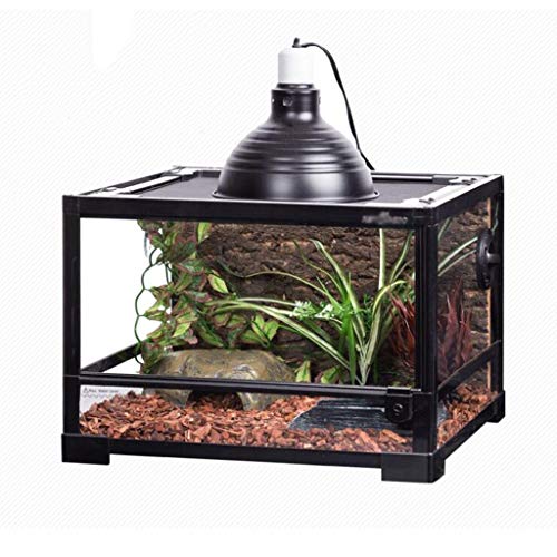 Xu-pet Caja Reptil Cría Tanque, Cisterna Reproducción RSS Reloj Lagarto hámster Tortuga Caja del hogar Caja del Gato del Perro casa del Animal doméstico (Size : 45 * 45 * 60CM)