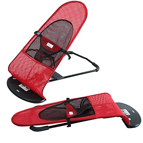 XXzhang Hamaca para gato, mecedora para perro, cama para perro con tres ajustes de altura, asiento elástico plegable para dormir, color rojo