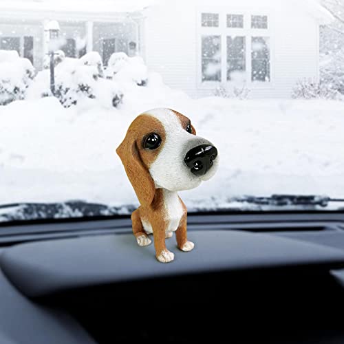 Y3 Decoración interior de coche con cabeza de perro que se mueve, juguete para el salpicadero del coche