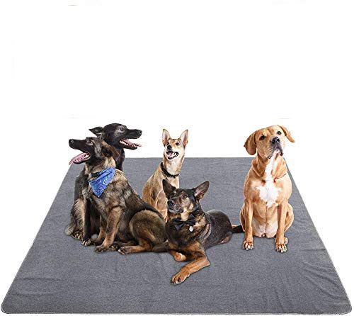 Yangbaga Empapadores Perros, Pañales de Perro Lavable y Reutilizables Empapadores de Entrenamiento para Adecuado para Perros Gran, Antideslizante (182 * 182cm)