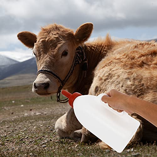 Yardwe Botella de lactancia de leche de cordero de 2 litros Botella de alimentación de cordero para animales pequeños Botellas de leche para cordero becerro cabra ganado