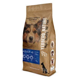 YERBERO Nature Adult+8 Comida Light Premium para Perros 15kg