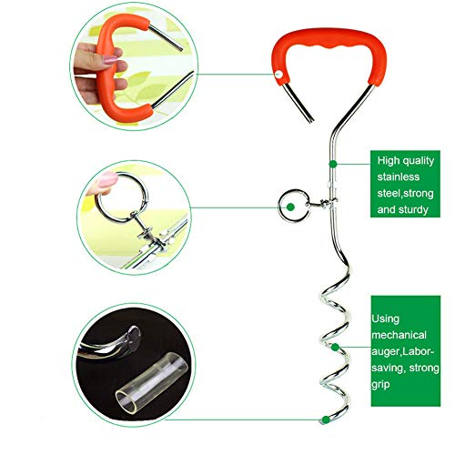 YHUS Cable de fijación para perro, ancla Espiral para Perro, Piqueta de Sujeción para Correa de Perro, Guardia de Corte Asignada para Perro, Para Fijación de Perro, Campo Exterior