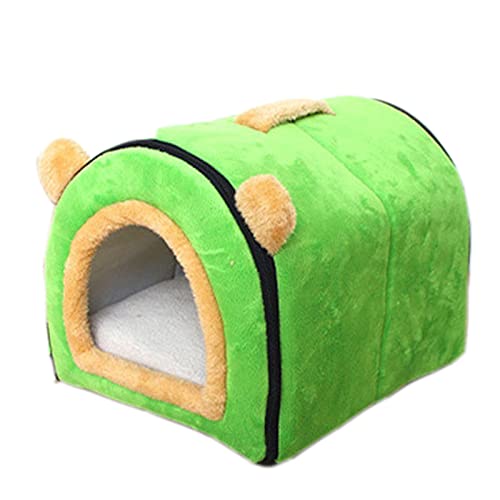 YHWD Caseta Perro De Madera Mediano, Casa De La Perrera Resistente Al Invierno, Casetas para Perros Exterior Grandes Resistente A La Intemperie Impermeable,Verde,S