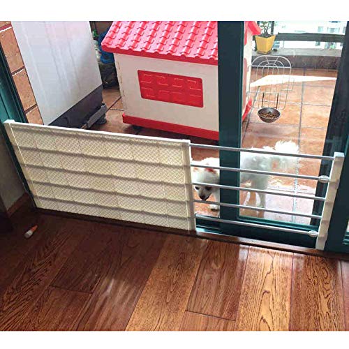 YITON Valla para Mascotas 3 Colores Valla Segura para Perros Puerta Ajustable para Cachorros Puerta Aislante para Mascotas Corralito Interior para Perros 1Uds Blanco 33 53Cm