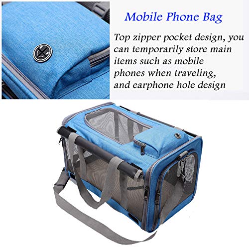 Yiwong Transportín Portátil y Plegable para Perros y Gato, Bolsa de Transporte para Perros y Gatos, Transportín para Perros Suave y Transpirable para Perros, Bolsa para Mascotas