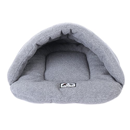 YJZQ - Saco de dormir plegable para perro, cama, gatito, cama, perro, cesta caliente de perro, accesorio para mascotas, nido de pequeño perro, cómodo y sólido S