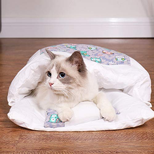 YO-HAPPY Pet Cat Dog Beds Soft Warm Puppy House Calentamiento y Acogedor Invierno Warm Cats House