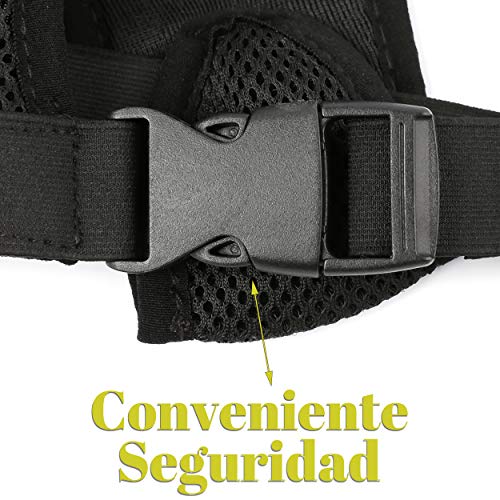 Yommy Braquitas higienicas para Perras Pañales Reutilizables para Perras Lavable Negro Talla 0 Cintura 20-25cm