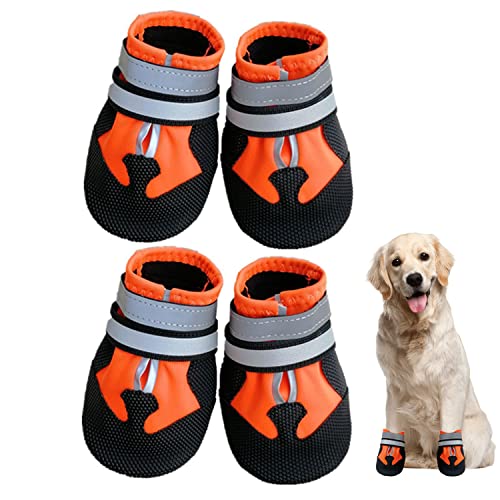 Yonphy - Botas de protección para perros, antideslizantes, con velcro reflectantes, resistentes al desgaste (XXL)