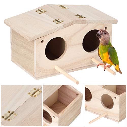 Yuehuam Casa de Pájaros Nidos de Mascotas de Madera Linda Jaula de Cría para Loros Golondrinas Otros Animales Salvajes