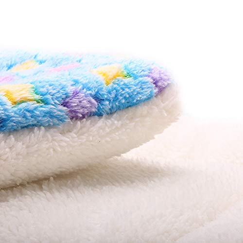 YUHUAWYH Manta para Perros Fluffy Fleece Fabric Suave y Grueso la Cama para Perros es Lavable a Máquina Adecuada para Gatos Perros y Otros Animales/XL: 100 * 75CM, Azul