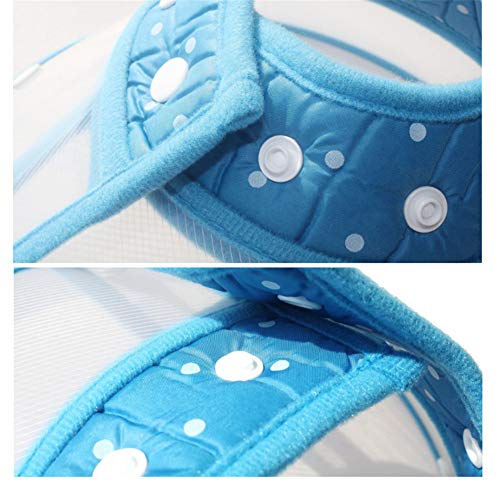 YWRD Collar Isabelino Perro Collar Isabelino Gato Cono de plástico para Cuello de Perro Gato Collares Cono Los Perros Collar Protector de Blue,S