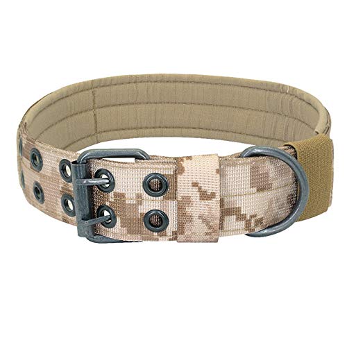 YXDZ Nailon Suave Collar De Perro Militar Collares para Caminar Al Aire Libre Entrenamiento, Perro Collar Durable con Recubrimiento para Perro Pastor Alemán