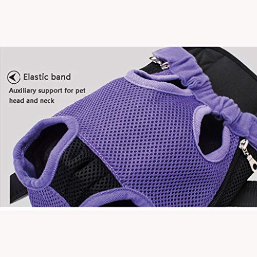 YYRZGW Mochila Porta Mascotas Piernas hacia afuera Porta Perros Frontal Manos Libres Ajustable Mascota Cachorro Gato Porta Mochila para Caminar Senderismo Bicicleta y Motocicleta-S-do