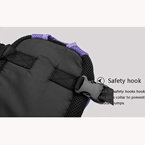 YYRZGW Mochila Porta Mascotas Piernas hacia afuera Porta Perros Frontal Manos Libres Ajustable Mascota Cachorro Gato Porta Mochila para Caminar Senderismo Bicicleta y Motocicleta-S-do