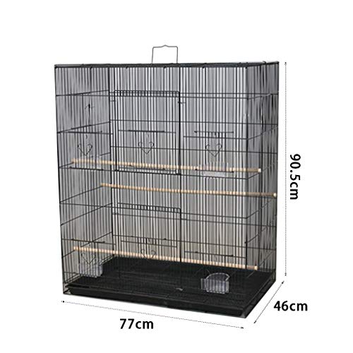 Z-W-Dong Gran Jaula del Animal doméstico, Tiene Capacidad for 1-5 pequeños pájaros Jaula Grande Jaula del Loro Adecuado for su Loro perico Pigeon Jaulas para pájaros