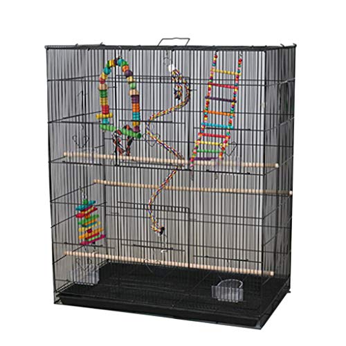 Z-W-Dong Gran Jaula del Animal doméstico, Tiene Capacidad for 1-5 pequeños pájaros Jaula Grande Jaula del Loro Adecuado for su Loro perico Pigeon Jaulas para pájaros