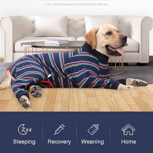 Z-Y Perro ​Ropa 4 patas grandes pijamas elasticidad mascota mono de mascota invierno ropa de perro cálido para perros medianos perros labrador disfraz de labrador abrigo Doberman