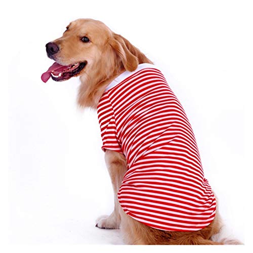 Z-Y Perro ​Ropa Gran ropa for perros de verano grande camiseta de perro Camisa del perro del samoyedo pijamas de algodón Escudo de oro de Labrador Retriever mascotas traje de prendas de vestir