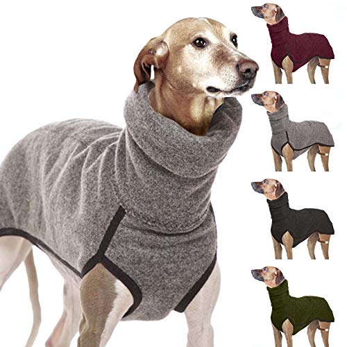 ZAJ Cuello Alto de Perrito Caliente de Medio Grande Perros Capa del Invierno Gran Perro del Pharaoh Gran danés Jerseys Mascotas Suministros 1pc (Color : Red Wine, tamaño : XXXX-Large)