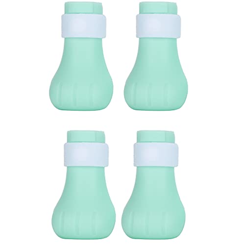 Zapatos antirrayas, Zapatos de Gato de Garra Suave 4 Piezas para baños Familiares para hospitales de Mascotas para Tiendas de Mascotas para Casas de Gatos(Mint Green Pack of 4)