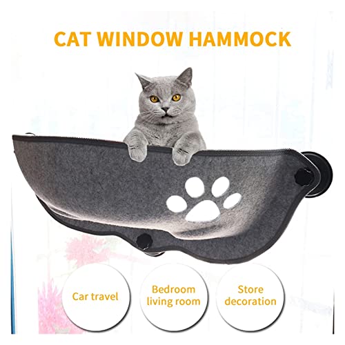 ZBBN Cama para Perros Hamaca con Ventana para Gatos con Fuertes ventosas Pet Kitty Cama Colgante para Dormir Almacenamiento para Mascotas Jaula de hurón Caliente Estante para Gatos Asiento Camas