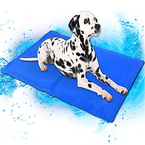 ZCWYP Mat De Enfriamiento para Perros Pista De Hielo Pista De Hielo Colchón De Peluche Pet Cool Mat Bed Cats Cushion Summer Mantenga Fresco Mascota Refrigeración por Perros (Size : 81x96cm)