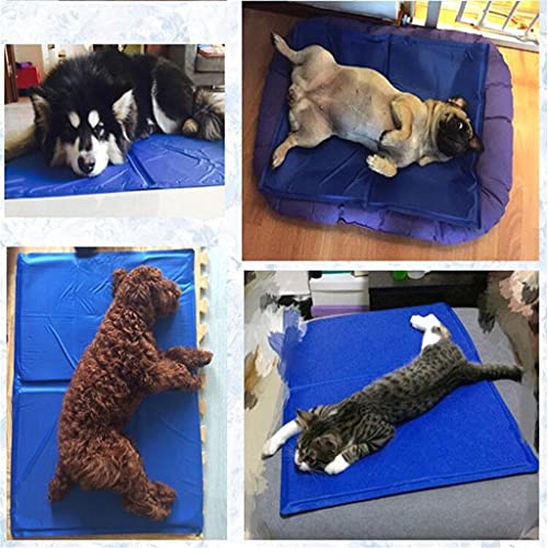 ZCWYP Mat De Enfriamiento para Perros Pista De Hielo Pista De Hielo Colchón De Peluche Pet Cool Mat Bed Cats Cushion Summer Mantenga Fresco Mascota Refrigeración por Perros (Size : 81x96cm)