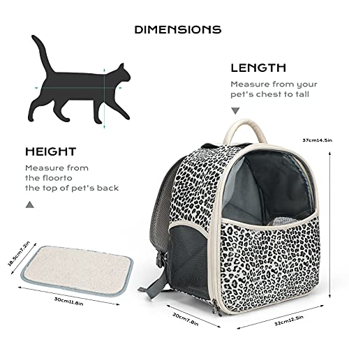 Zedela Mochila Gato,Mochila Conejo,Transportin Gato PequeñO VentilacióN en Tres Lados,PañO de Oxford Mochila para Gato, Bolsa de Almacenamiento Grande Mochila para Gatos(Carga MáXima 6 Kg)