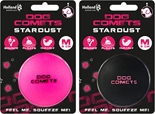 Zen-Kat Cometas para perros Ball Stardust Zwart/Roze M