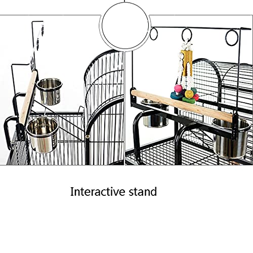 zenglingliang Jaula de Pájaros Parrot de Moda Jaula de pájaros de Tigre Caca de basalto Cae de Loro Grande Jaula de reproducción usada para criar Grupo Aves Parakeet Canario Jaula Pájaros (Size : B)