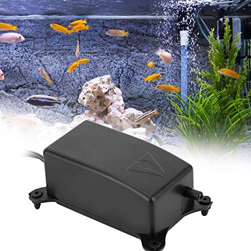 Zerodis Bomba de oxígeno para Acuario 2W Silencio Bajo Ruido Aumento de oxígeno Bomba de Aire Tanque de Peces Accesorios para Suministros de Acuario