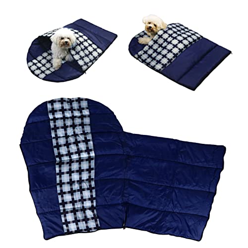 Zhat Saco de Dormir para Cachorros, Cableado Preciso Saco de Dormir para Perros Camping Mantener Caliente para Acampar para Viajar para Caminar