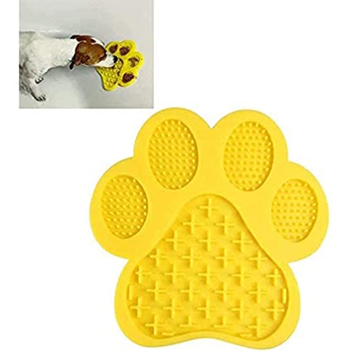 ZHHOOHAG Comedero Perro Perro Lick Pad Perro Lamiendo Almohadilla Material de Silicona Materia de Fuga con ventosas Alimentador de Mascotas Licking Mat Comedero Gato (Color : Red)