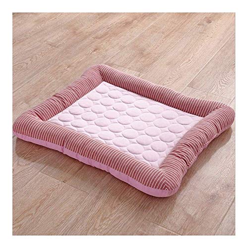 ZHXY Cama para Mascotas Cool In Summer Colchoneta para Mascotas Cojín de Hielo Colchoneta para Dormir Cat Pet Nest Cama para Perros Cool,2 Colores 3 Tamaño