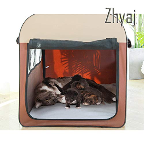 Zhyaj Caseta Perros Exterior, Coche Transportador De Mascotas Portátil Plegable Casa De Perro Lavable Tienda De Perros Nido De Gato Ventilación Respirable Casa Perro Grande,A