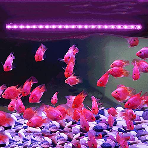 zlw-shop 1 8 cm 28 cm 38cm 48cm RGB Remoto DIRIGIÓ Tanque de Pescado Ligero Acuario IP68 Impermeable 5050 SMD LED Luz de Barra lámpara acuática Sumergible (Color : 38CM US Plug)