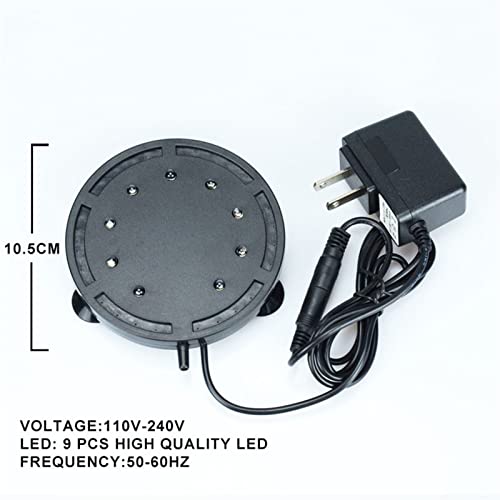 zlw-shop 10.5-12. 5 cm RGB LED Aquarium Light Fish Tanque Sumergible Luz Aquatic Air Burbuja Lámpara de Oxigenación Lámpara Tanque de Peces con Ventosa Lámpara Impermeable (Size : 10.5CM)