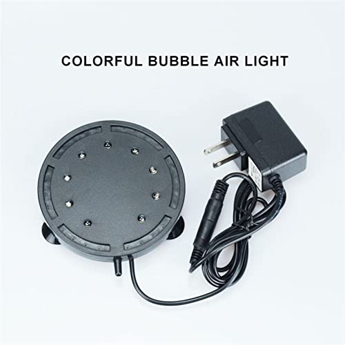 zlw-shop 10.5-12. 5 cm RGB LED Aquarium Light Fish Tanque Sumergible Luz Aquatic Air Burbuja Lámpara de Oxigenación Lámpara Tanque de Peces con Ventosa Lámpara Impermeable (Size : 10.5CM)